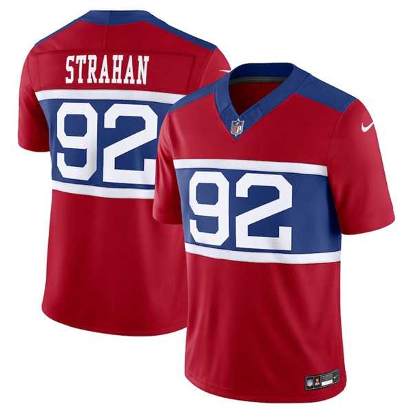 Men & Women & Youth New York Giants #92 Michael Strahan Century Red Alternate Vapor F.U.S.E. Limited Football Stitched Jersey->new york giants->NFL Jersey